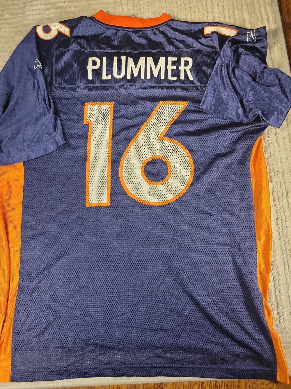 Reebok Jake Plummer Denver Broncos Football Jersey Mens Size XL Adult - Picture 1 of 9